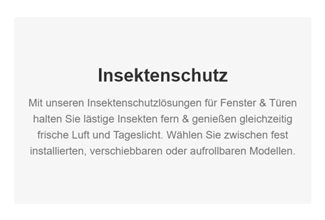 Insektenschutz 