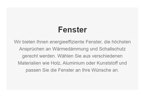 Fensterbau für  Denklingen