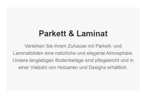 Parkett Laminat 